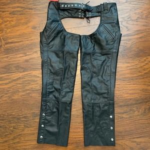 Eagle Leather Buffalo Double Pocket Riding Chaps Unisex Size M